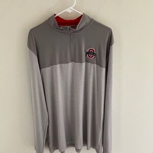 OHIO STATE- 3/4 Zip Pull Over, New - never worn